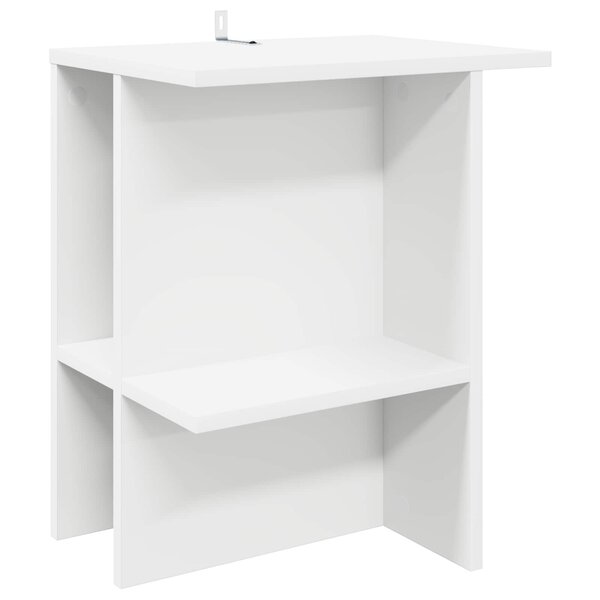 vidaXL Table basse Blanc 40 x 30 x 49 cm Bois d'ingénierie