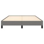 vidaXL Cadre de lit sans matelas gris foncé 140x200 cm tissu