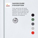 Boîte à colis Large Blanc 2 portes Acier galvanisé SMART PARCEL BOX™