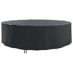 vidaXL Housse pour meubles 320 x 320 x 105 cm Tissu Oxford 210D Rond