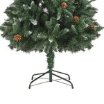 vidaXL Arbre de Noël artificiel pré-éclairé et boules 180 cm