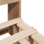 vidaXL Lit bibliothèque sans matelas 160x200 cm bois massif