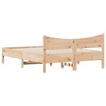 vidaXL Cadre de lit sans matelas 135x190 cm bois de pin massif
