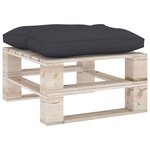 vidaXL Salon palette de jardin 5 Pièces avec coussins bois de pin