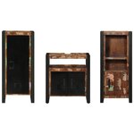 vidaXL Ensemble de mobilier de salle de bain avec étagère 3 Pièces