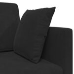 vidaXL Canapé-lit Noir 213 x 76 x 77 cm Velours