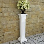 vidaXL Support pilier classique carré pour plantes MDF