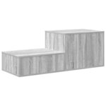 Armoire de rangement vidaXL Grise Sonoma 118x41x40 cm en bois d'ingénierie