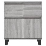 vidaXL Buffet Sonoma gris 60x35x70 cm Bois d'ingénierie