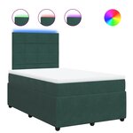 vidaXL Sommier à lattes de lit avec matelas vert foncé 120x190 cm