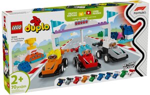 LEGO DUPLO - Ensemble de Voitures de Course et Pilotes d'Écurie de F1 - 10445 pour Enfants