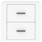 vidaXL Table de chevet Blanc 50x39x47 cm