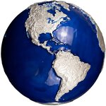 Pièce de monnaie en Argent 25 Dollars g 1000 (1 Kg) Millésime 2025 BLUE MARBLE