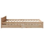 vidaXL Cadre de lit sans matelas 140x200 cm bois massif de pin