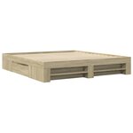 vidaXL Cadre de lit sans matelas chêne sonoma 200x200 cm