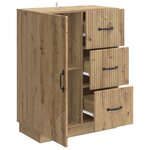 vidaXL Buffet Chêne artisanal 66 x 34 5 x 87 cm Bois d'ingénierie