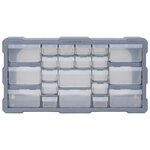 vidaXL Organisateur multi-tiroirs avec 22 tiroirs 49x16x25 5 cm