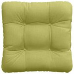 vidaXL Coussins de siège 4 Pièces Vert clair 40 x 40 x 12 cm tissu