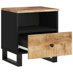 vidaXL Table de chevet Bois de manguier solide et bois d'ingénierie