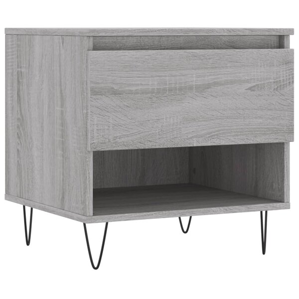 vidaXL Table basse sonoma gris 50x46x50 cm bois d'ingénierie