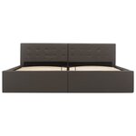 vidaXL Cadre de lit avec rangement hydraulique Similicuir 180x200 cm