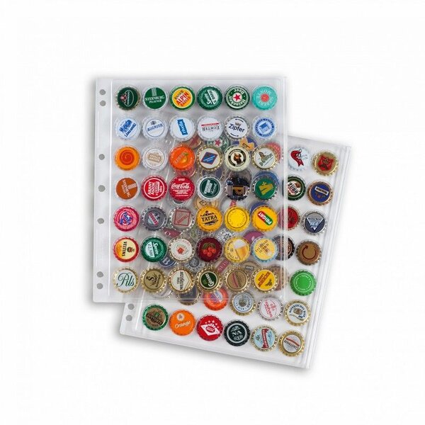 Recharges transparentes Compart pour 42 muselets de champagne  capsules de bière.