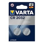 Blister de 2 piles lithium 6032 cr 2032 varta