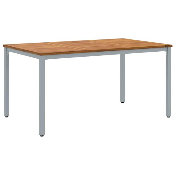 vidaXL Tables de jardin Naturel et gris 150 x 90 x 75 cm
