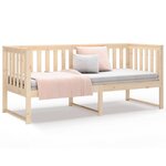vidaXL Lit de jour sans matelas 75x190 cm bois de pin massif