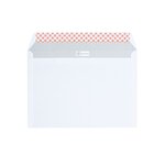 Enveloppe vélin, format c5, 229 x 162 mm, avec fenêtre, 90 g/m² fermeture autocollante avec bande protectrice, blanc (paquet 500 unités)