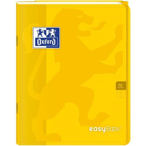 OXFORD Cahier Easybook agrafé - 17 x 22 cm - 96p seyes - 90g - Jaune