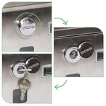 Boîte aux Lettres en Acier Inoxydable avec Porte-journaux  Chance E7007  Inox