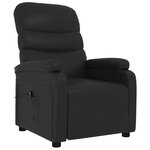 vidaXL Fauteuil inclinable électrique Noir Similicuir