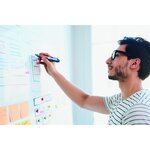 Marqueur Tableaux blancs retract 12 Noir Pointe Ronde 1 5-3 mm EDDING