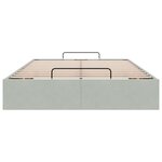 vidaXL Cadre de lit ottoman sans matelas gris clair 120x200 cm velours