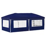 vidaXL Tente de fête pop-up 575 x 289 x 245 cm Bleu
