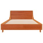 vidaXL Cadre de lit sans matelas cire marron 100x200cm bois pin massif