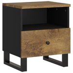 vidaXL Table de chevet Bois de manguier solide et bois d'ingénierie