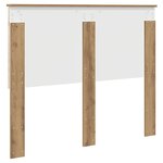 vidaXL Tête de lit Chêne artisanal 120 cm Bois d'ingénierie