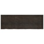 vidaXL Dessus de table marron foncé bois chêne massif traité