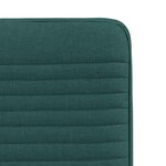 vidaXL Chaises à manger lot de 6 vert foncé tissu