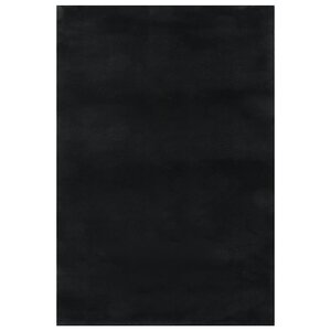 vidaXL Tapis shaggy noir 240x305 cm polyester