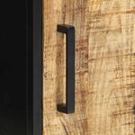 vidaXL Cabinet de chevet Marron et noir 30 x 30 x 40 cm