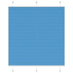 vidaXL Store plissé bleu 120x100 cm largeur du tissu 119 4cm polyester