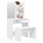 vidaXL Ensemble de coiffeuse Blanc 74 5x40x141 cm