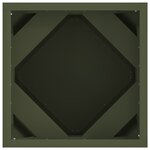 vidaXL Jardinière 2 Pièces Vert olive 30 x 30 x 30 cm Acier