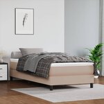 vidaXL Matelas de lit à ressorts ensachés Cappuccino 90x190x20 cm