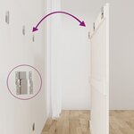 vidaXL Tête de lit murale Blanc 127 5x3x90 cm Bois massif de pin