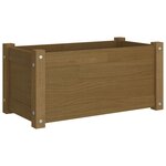 vidaXL Jardinière d'extérieur Marron miel 60x31x31 cm Bois de pin