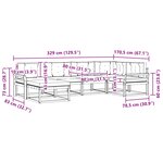vidaXL Ensemble de canapés d'extérieur 5 pc Blanc et Beige Polyester